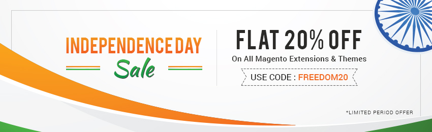 Flat 20% Off on Magento Extension & Theme